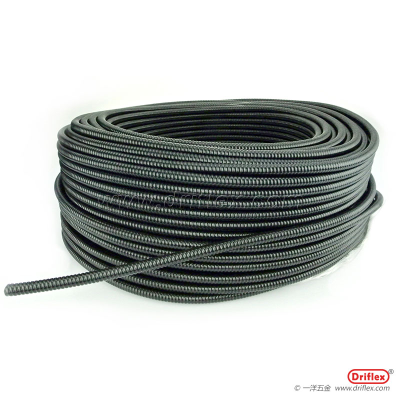 黑色包塑金屬軟管波浪型金屬軟管配不銹鋼直接頭